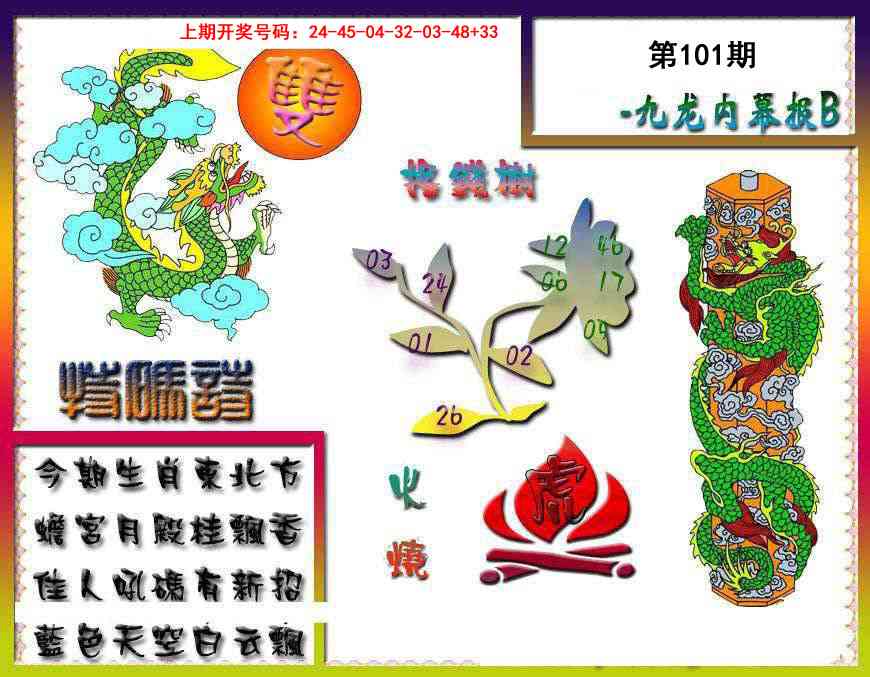 101期九龙内幕特肖图a[图]